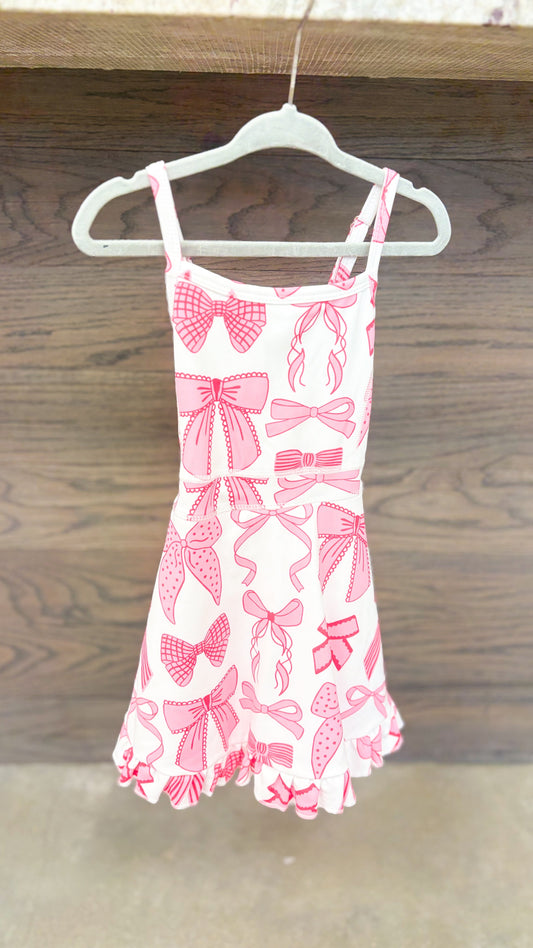 Toddler Girls Bow Coquette Active Dress