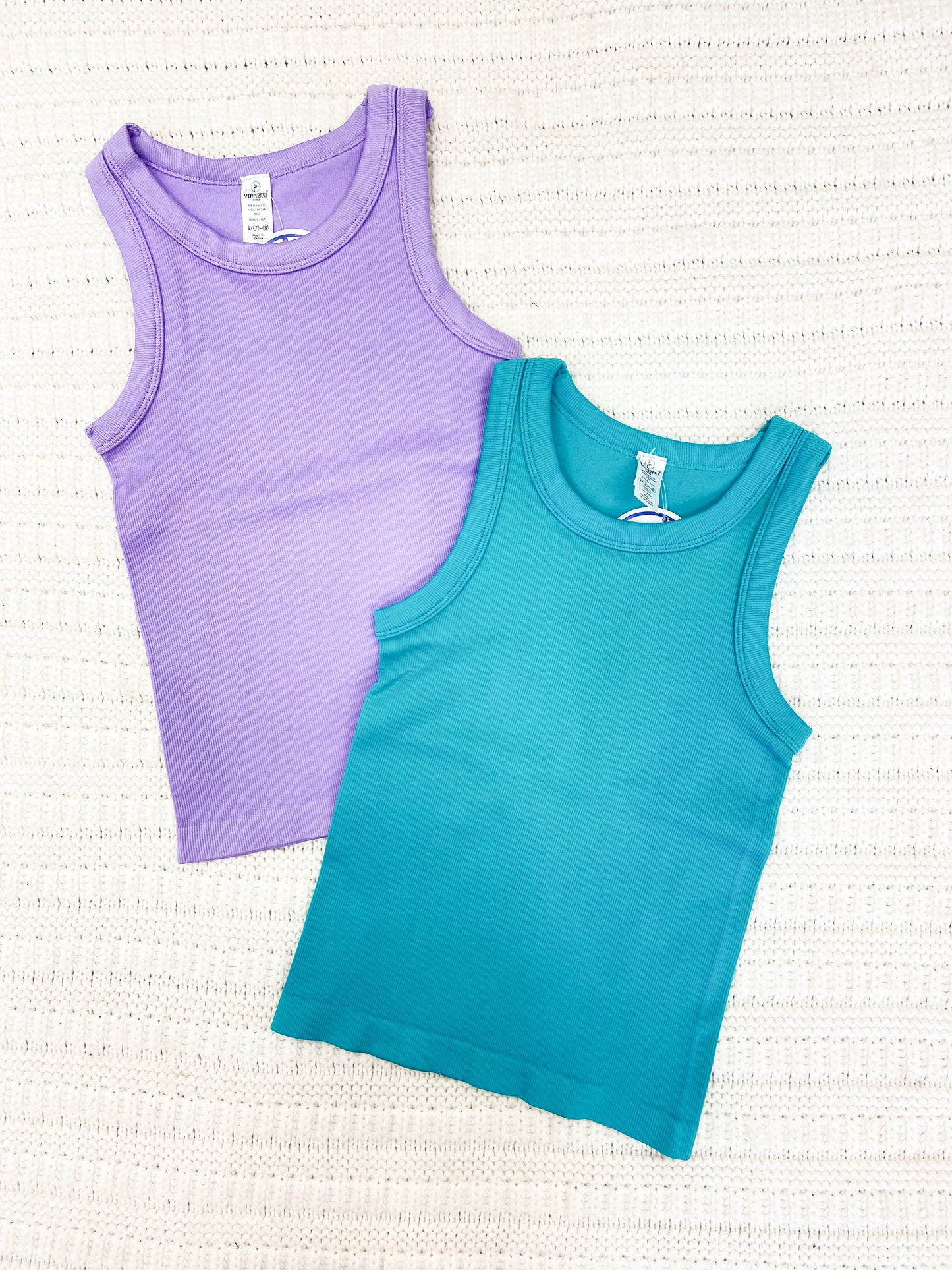 Youth Girls Ribbed Sleeveless Tank