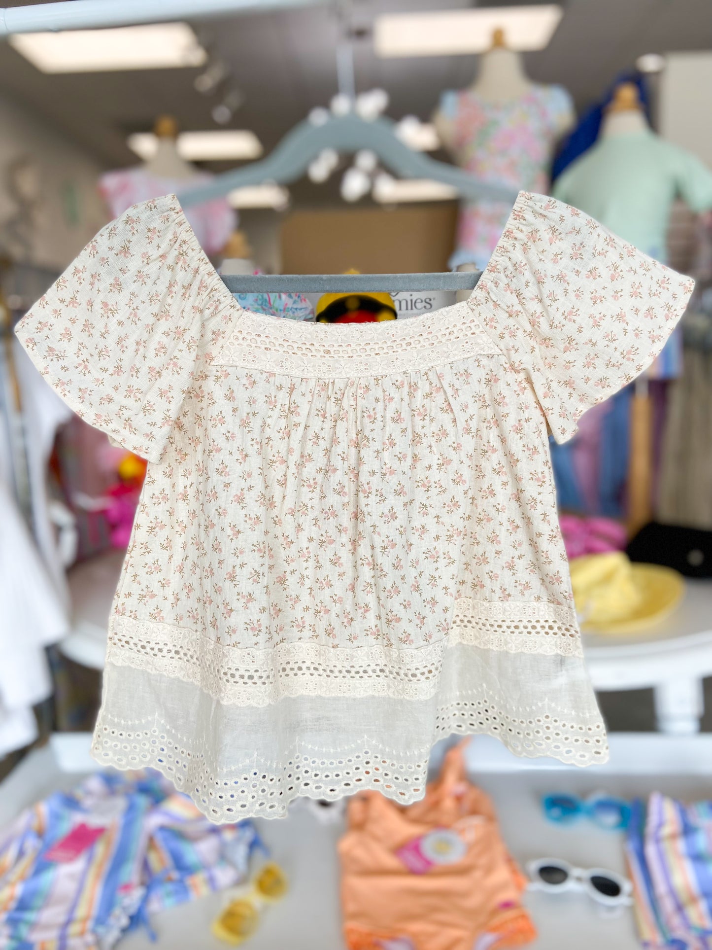 Youth Girls Flutter Sleeve Top