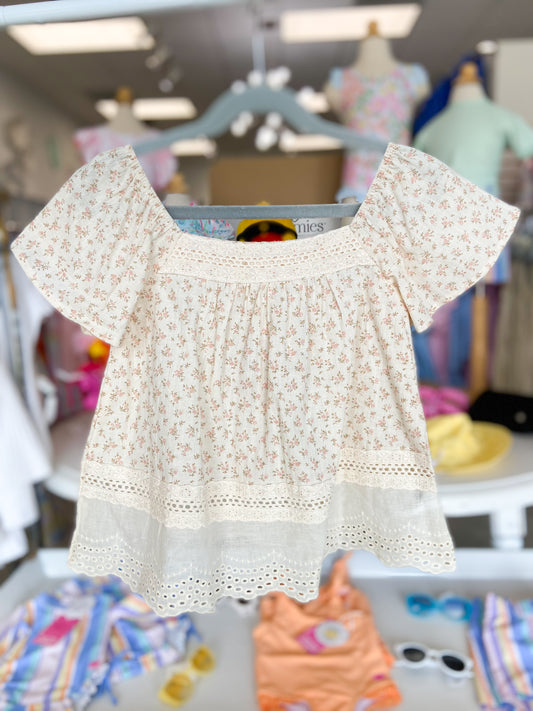 Youth Girls Flutter Sleeve Top