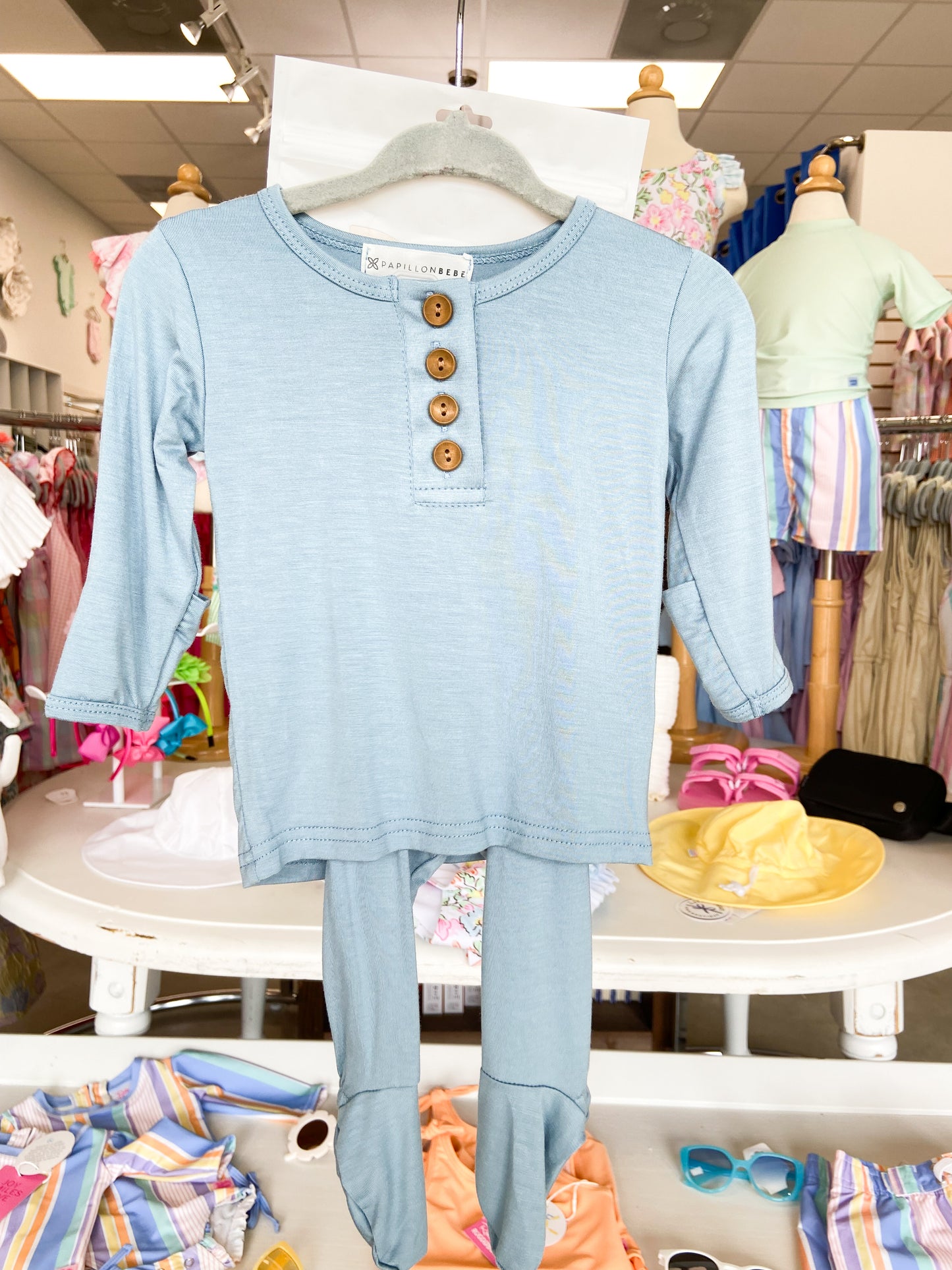 Papillon Bebe Baby Knit Top and Bottom Set