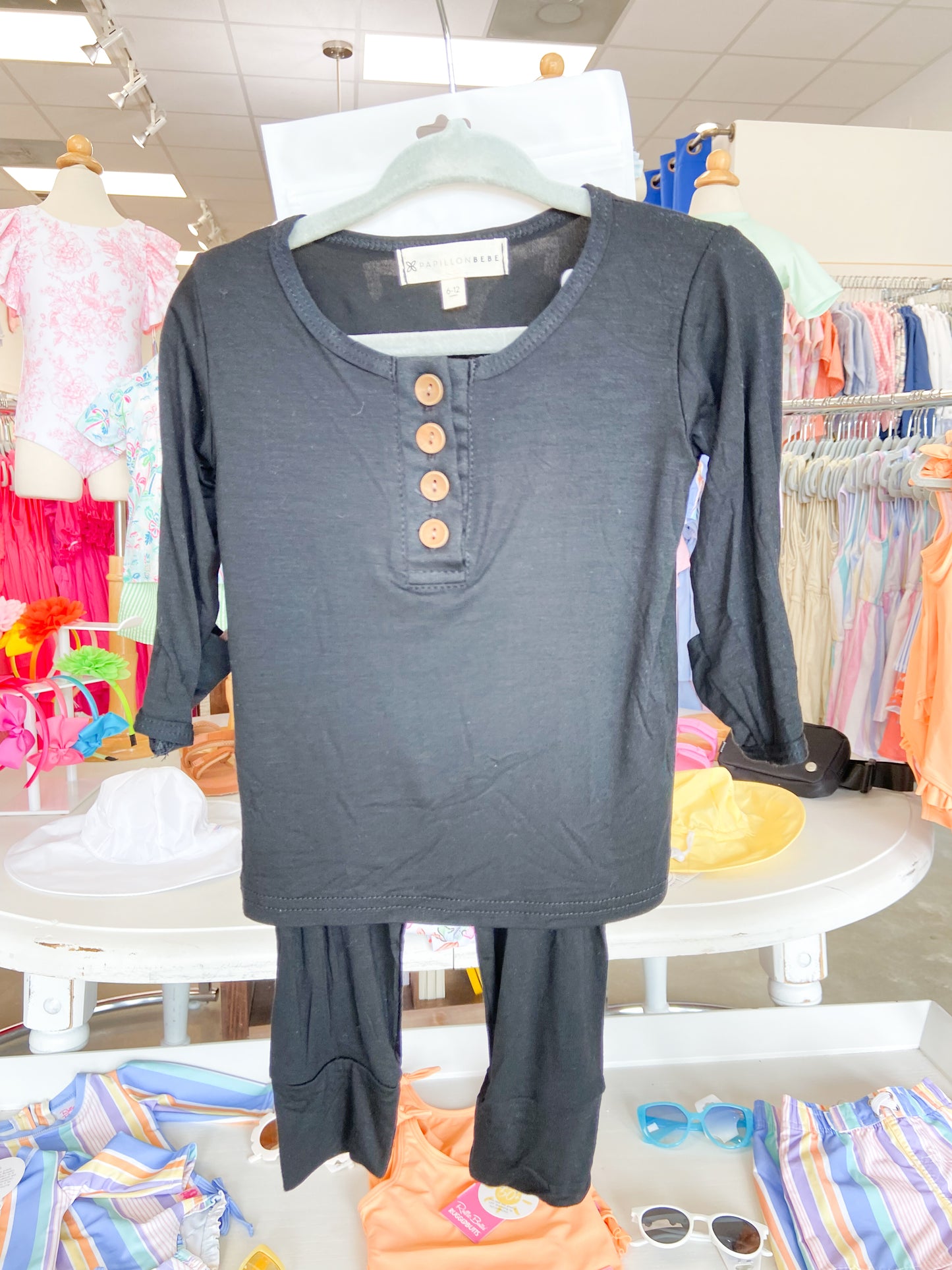 Papillon Bebe Baby Knit Top and Bottom Set