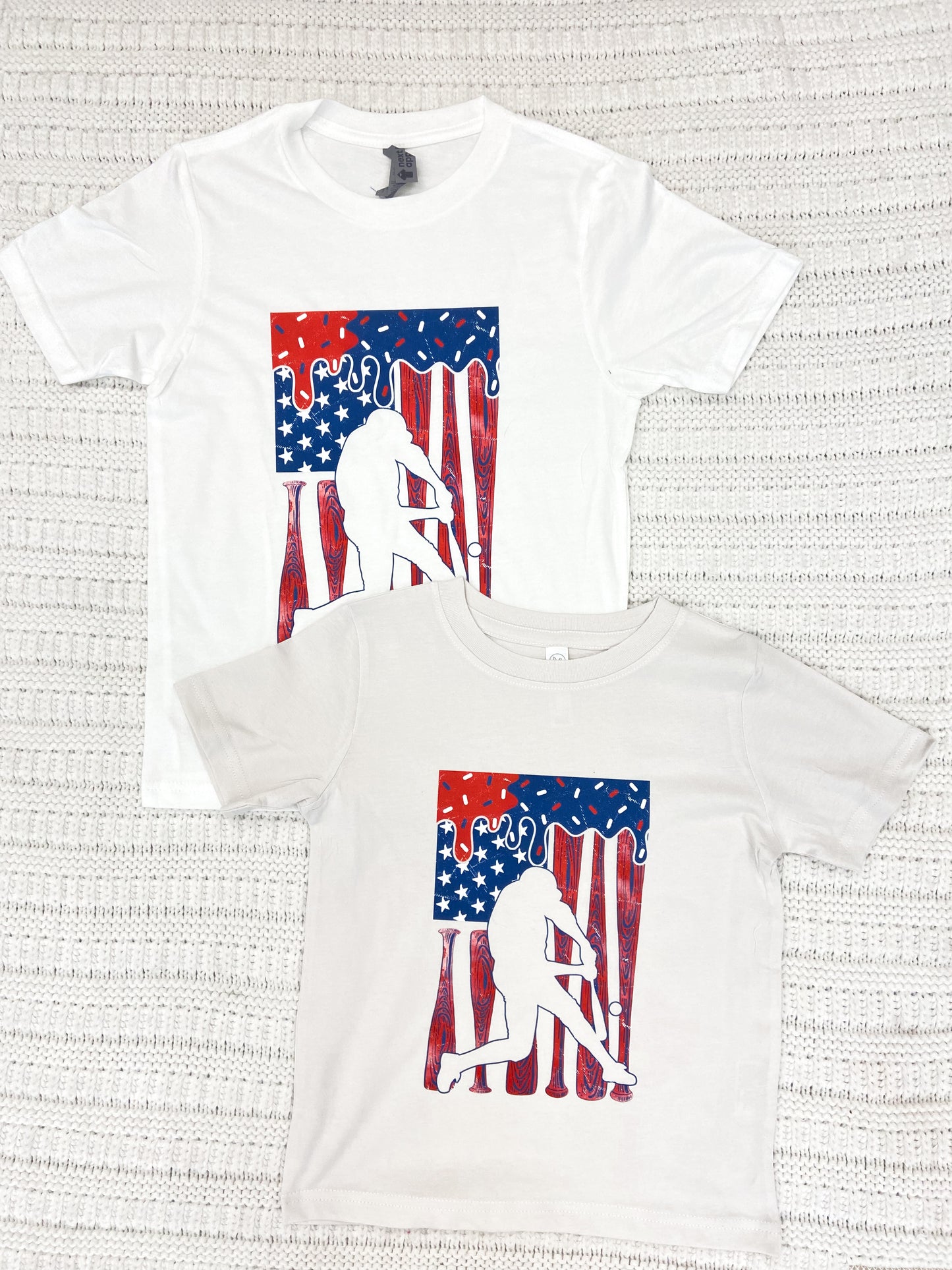 Boys Flag Drip Short Sleeve Graphic Tee