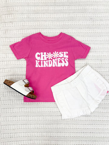 Toddler Girls Choose Kindness Short Sleeve Graphic Tee