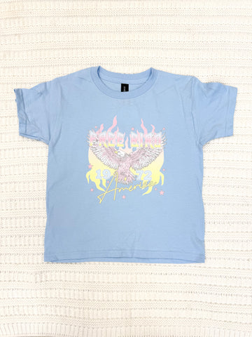 Youth Girls Free Bird Short Sleeve Graphic Tee