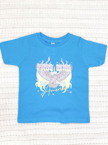 Toddler Girls Free Bird Short Sleeve Graphic Tee