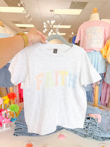 Youth Girls Faith Short Sleeve Graphic Tee