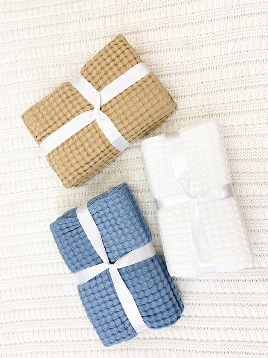 Comfy Cubs Waffle Baby Blanket