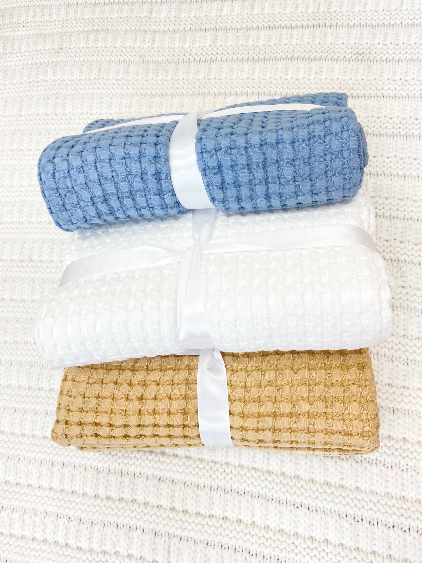 Comfy Cubs Waffle Baby Blanket