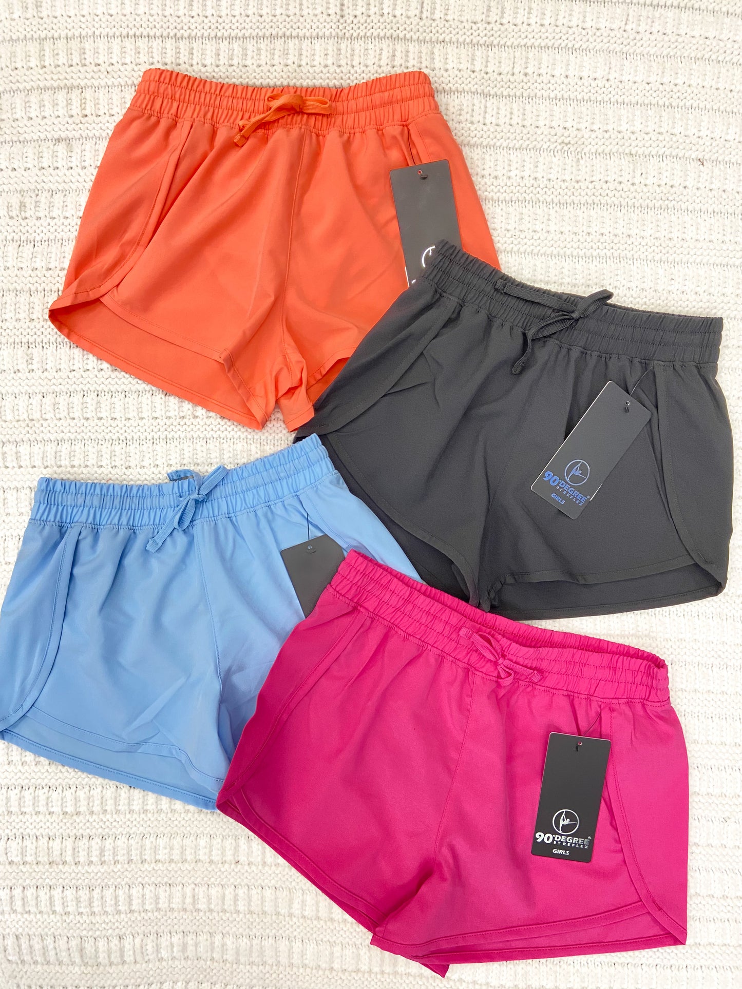 Youth Girls Woven Running Shorts