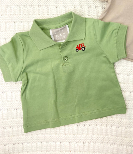 Baby & Toddler Boys Tractor Polo Golf Shirt