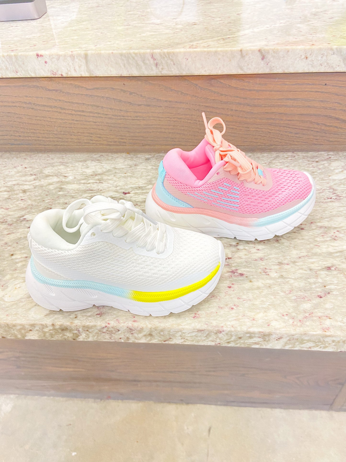 Youth Girls Lace-Up Sneakers