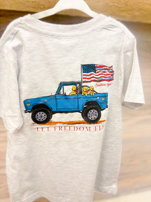 Toddler "Let Freedom Fly" Graphic Short Sleeve Tee