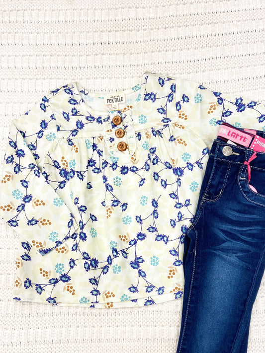 Toddler Girls Leafy Vines Top