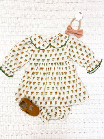 Infant Girls Ina Floral Dress & Bloomer Set