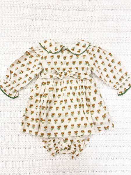 Infant Girls Ina Floral Dress & Bloomer Set