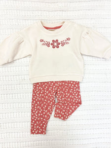 Infant Girls Bloom Floral Sweater & Legging Set