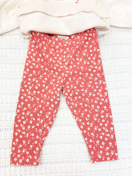Infant Girls Bloom Floral Sweater & Legging Set