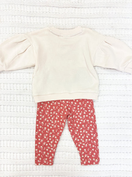 Infant Girls Bloom Floral Sweater & Legging Set