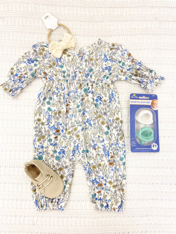 Infant Girls Floral Brooklyn Romper