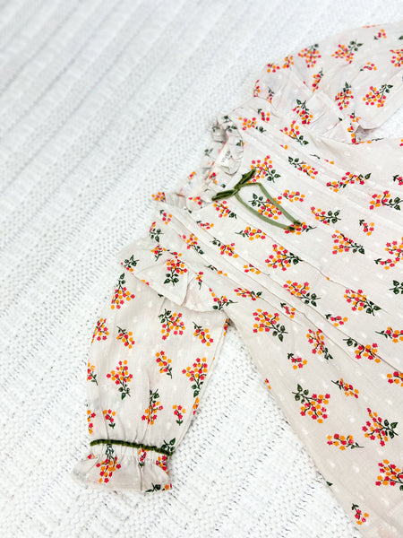 Infant Girls Floral Dress & Bloomer Set