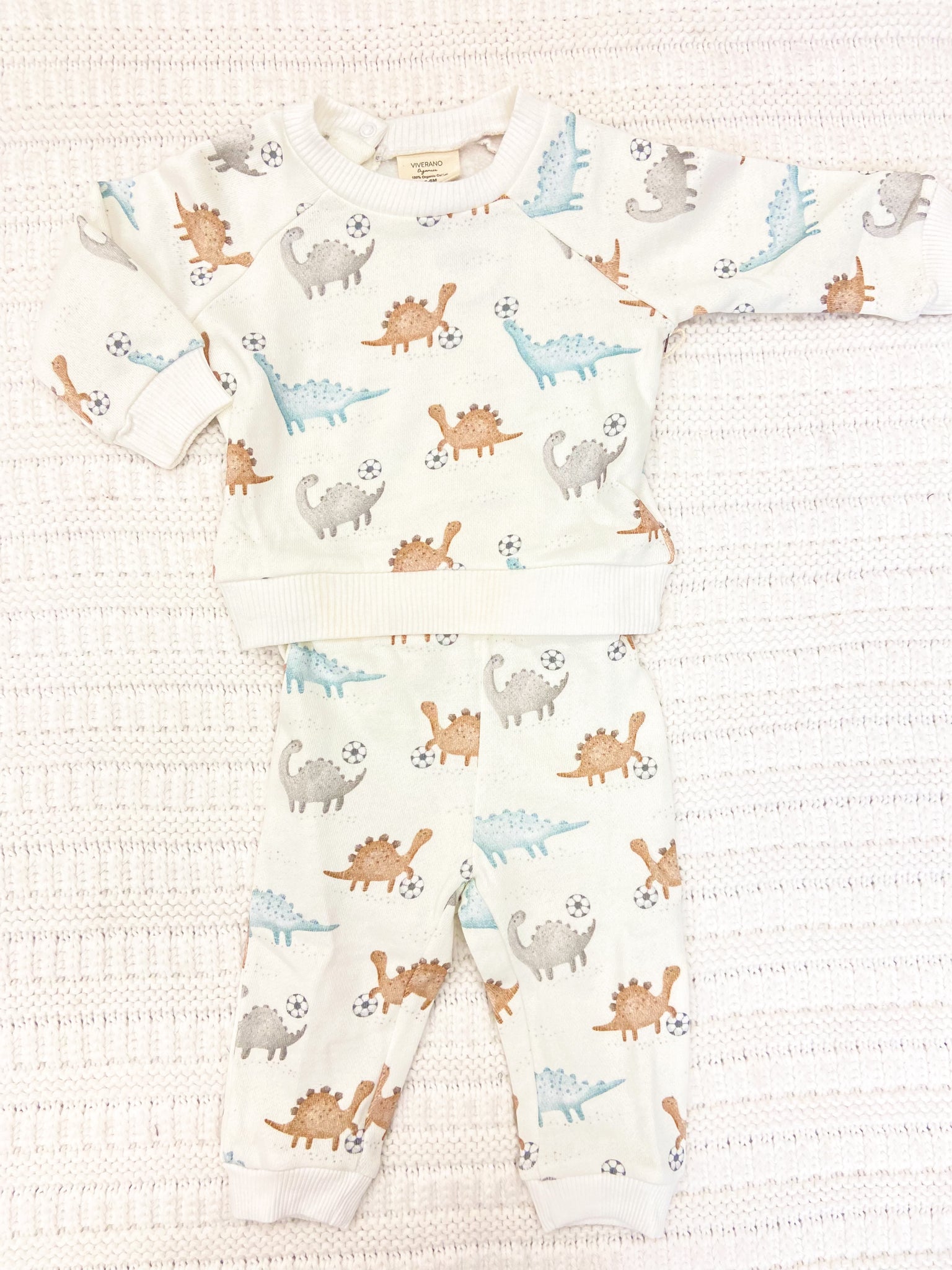 Infant Boys Soccer Dino Jogger & Pants Set