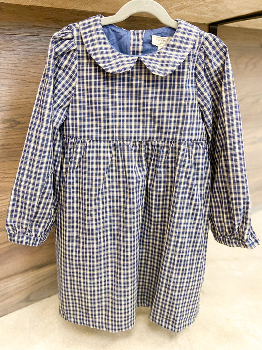Youth Girls Peter Pan Collar Plaid Dress
