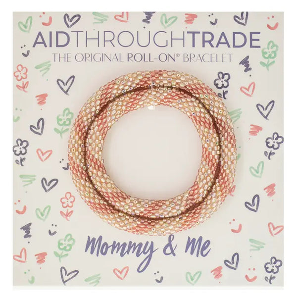 Mommy & Me Roll-On Bracelets Heart to Heart-Set of 2