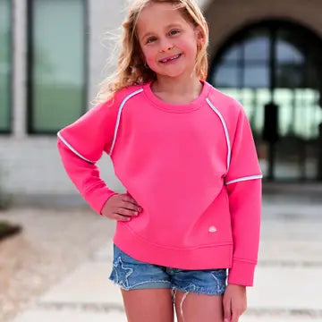 Youth Girls Athletic Pullover Sweatshirt
