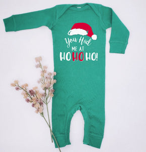 "You Had Me At Ho Ho Ho" Infant Romper