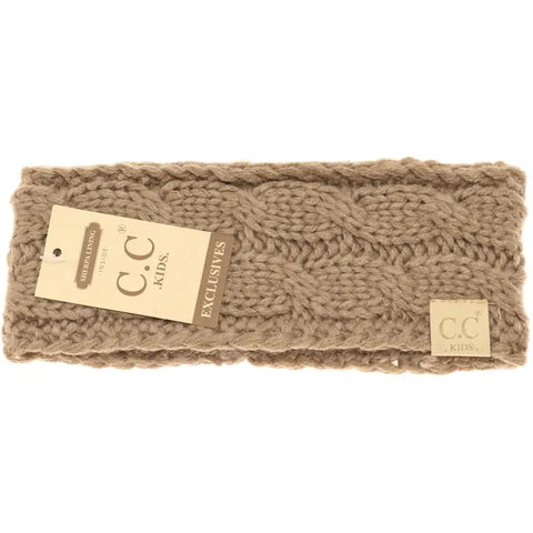 C.C. Solid Cable Knit Headwrap (Kids)