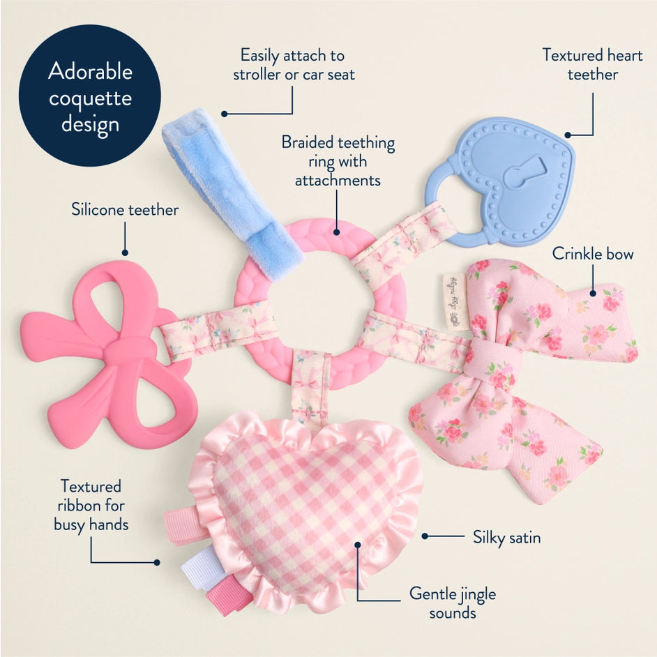 Itzy Bitzy Busy Ring Teething Activity Bows