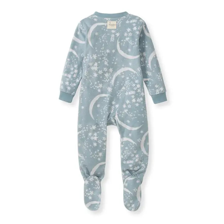 Infant Boys Celestial Moon Fleece Footie Pajamas