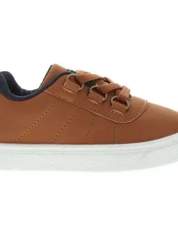 Toddler Boys Casual Low-Top Brown Sneaker