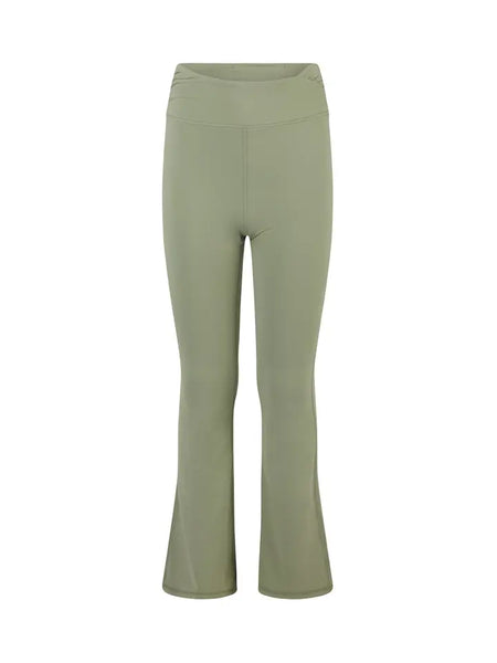 Youth Girls Lux Waist Ruched Flare Leggings