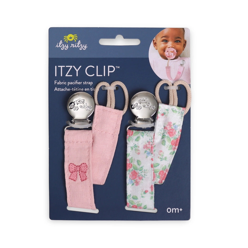 Itzy Ritzy Clip Fabric Pacifier Strap