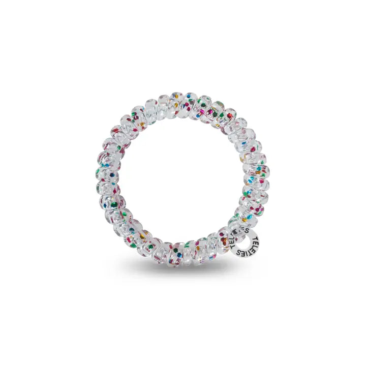 Teleties Spiral Hair Coils (Small) - Confetti Party