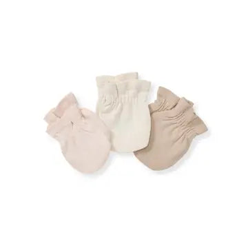 Organic Cotton Baby Mittens - 3 Pack