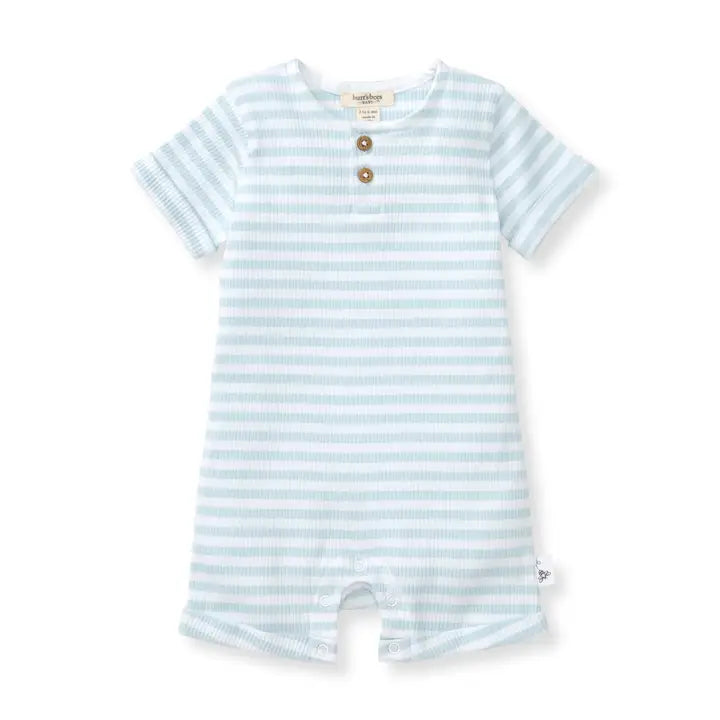Infant Boys Rib Stripe Romper