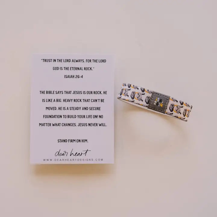 "Jesus Rocks" Kids Inspirational Wristband Bracelet