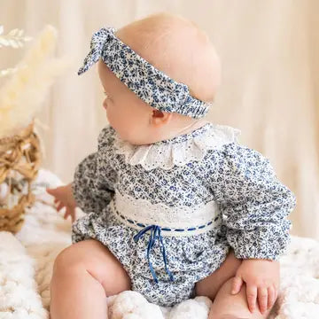 Infant Floral & Lace Romper