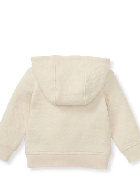 Infant Oat Quilted Zip Up Cotton Jacket
