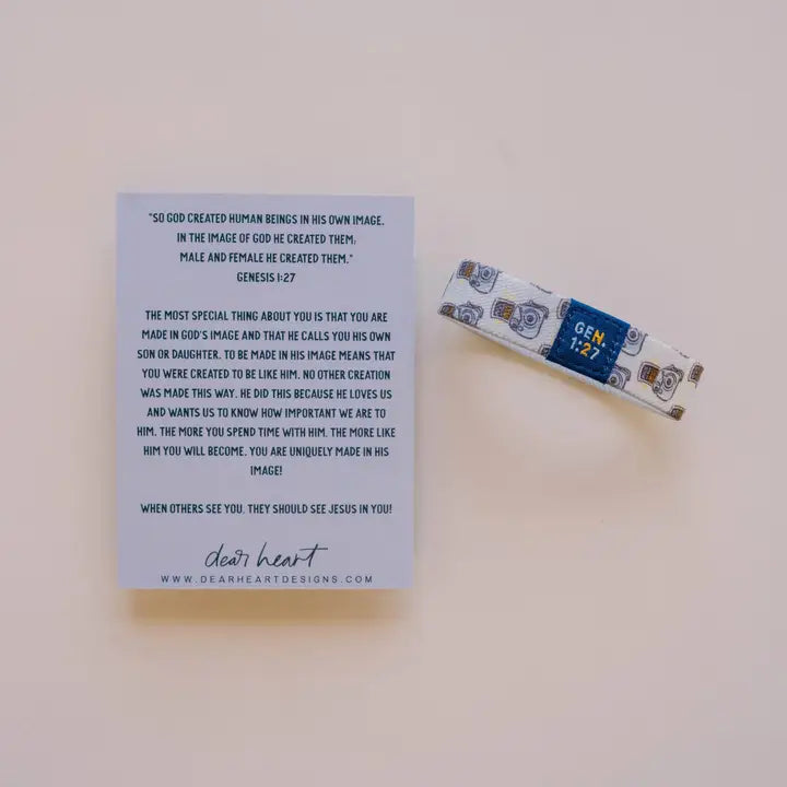 "In His Image" Kids Inspirational Wristband Bracelet