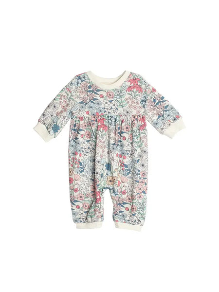 Infant Girls Floral Multicolor Melody Romper