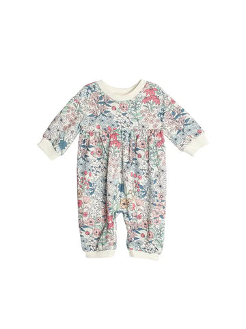 Infant Girls Floral Multicolor Melody Romper