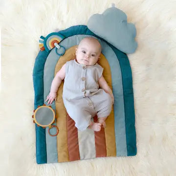 Itzy Ritzy Bitzy Bespoke Ritzy Tummy Time Rainbow Play Mat