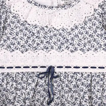 Infant Floral & Lace Romper
