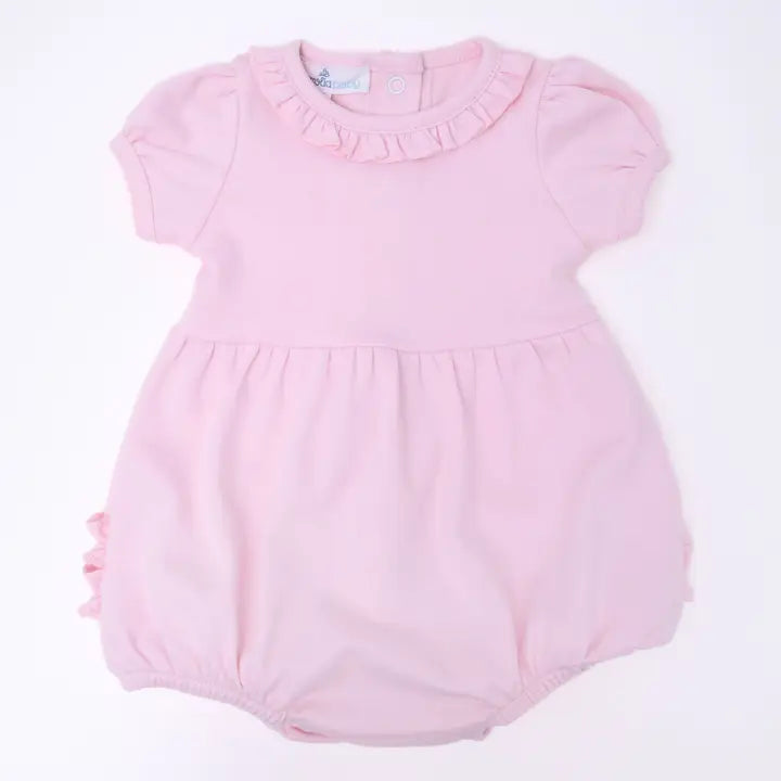 Infant Girl Essentials Solid Ruffle Bubble - Pink