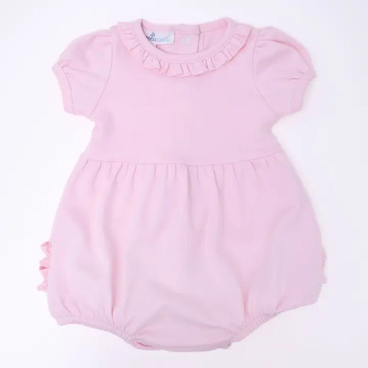Infant Girl Essentials Solid Ruffle Bubble - Pink