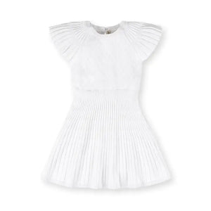 Girls Flutter Sleeve Sweater Dress
